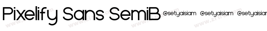 Pixelify Sans SemiB字体转换